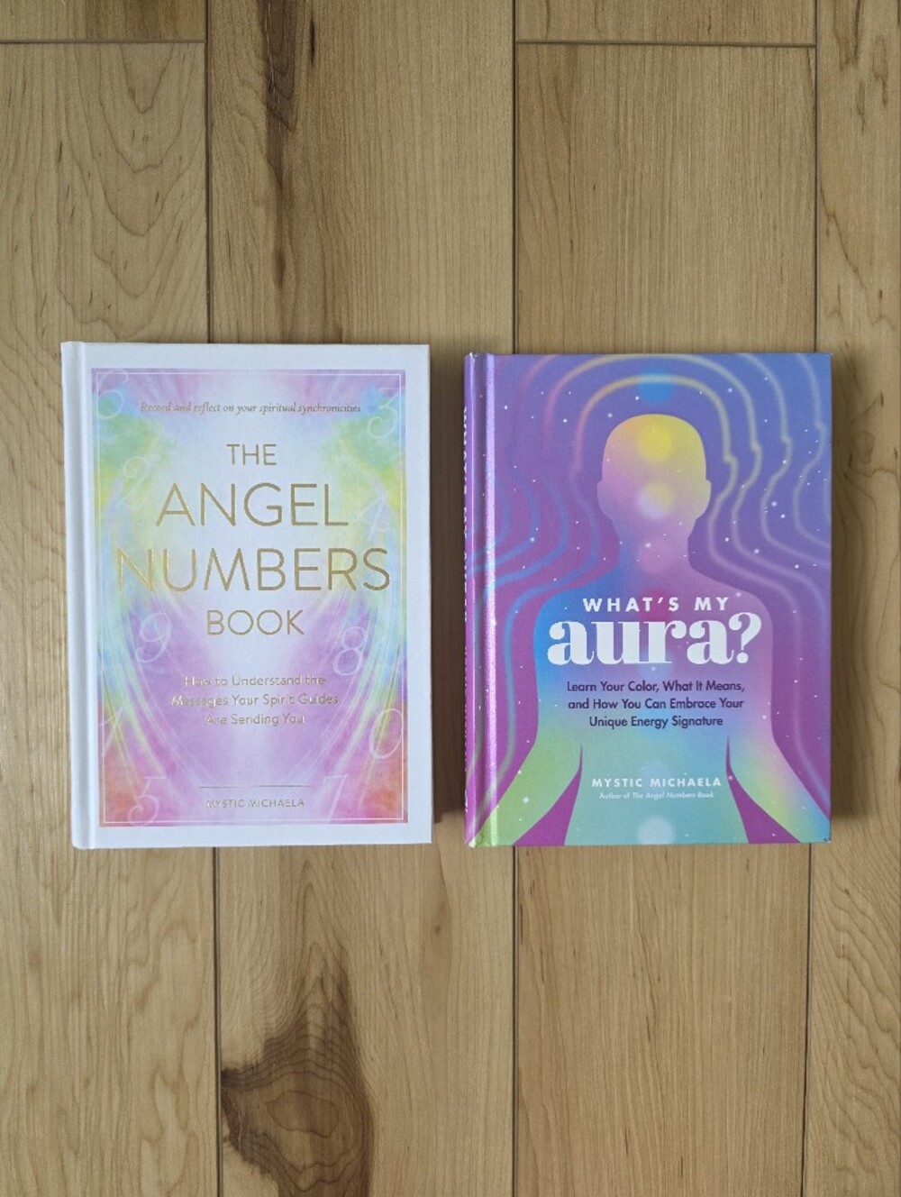 The Angel Numbers Book & What’s My Aura? Hardcover Set - Pastel Rainbow